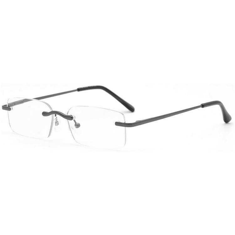 Dachuan Optical DRM368010 China Supplier Rimless Metal Reading Glasses With Metal Hinge (1)